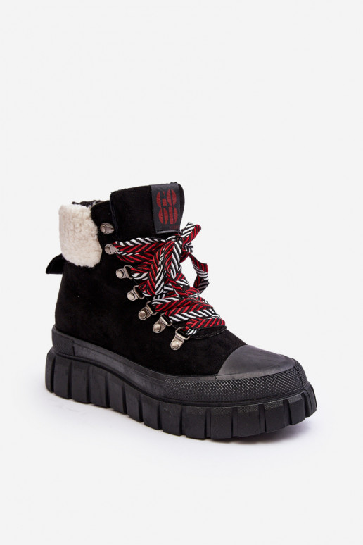 voodriga Naiste poolsaapad jalanõud  mustad Ralotta voodriga Naiste poolsaapad jalanõud  mustad Ralotta