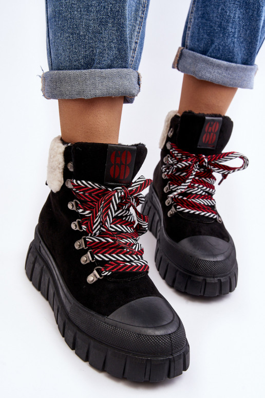 voodriga Naiste poolsaapad jalanõud  mustad Ralotta voodriga Naiste poolsaapad jalanõud  mustad Ralotta