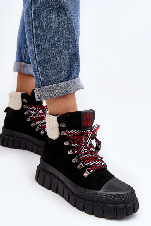 voodriga Naiste poolsaapad jalanõud  mustad Ralotta voodriga Naiste poolsaapad jalanõud  mustad Ralotta