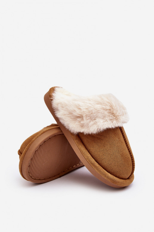 Laste jalanõud Plätud karusnahaga pruunid värvi Befana