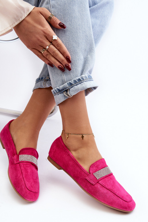 Sädelevate aasadega mokassiinid roosas Ralrikas