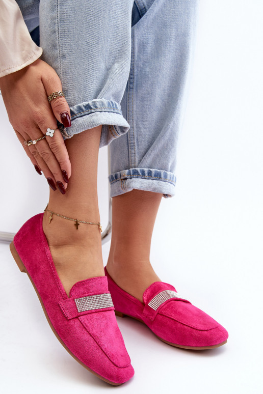 Sädelevate aasadega mokassiinid roosas Ralrikas