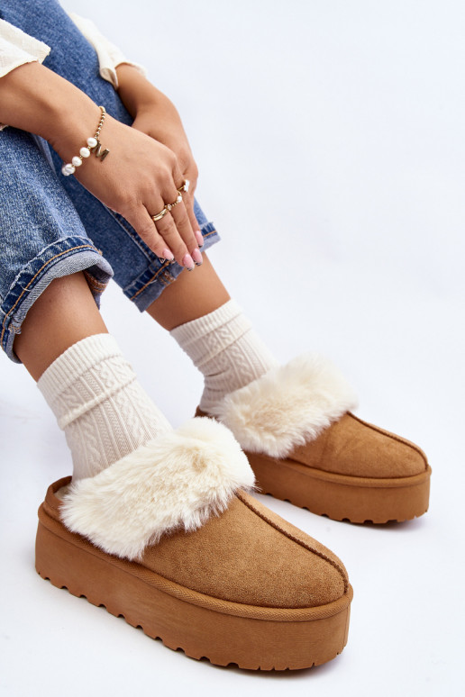 Plätud nööpidega lumesaapad    pruunid värvi Starlyn