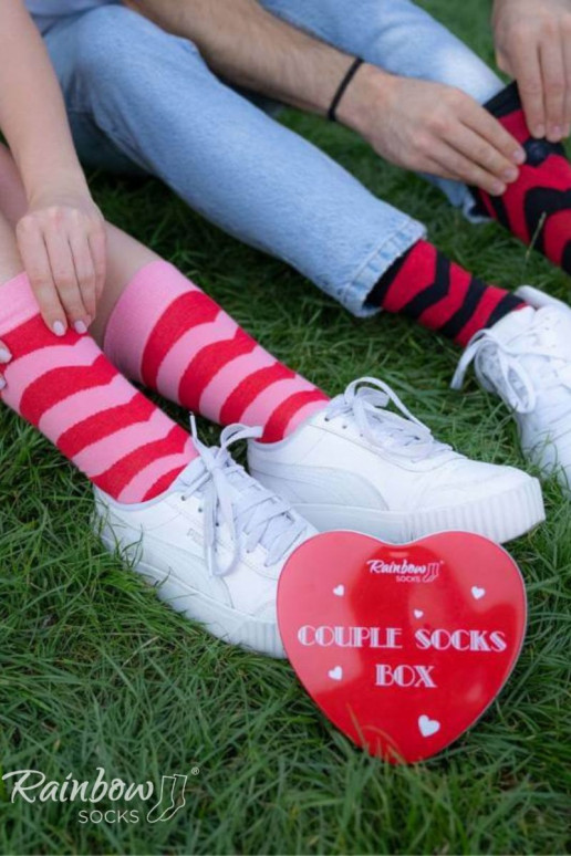 Sokid COUPLE BOX 2 paari Südametega karp