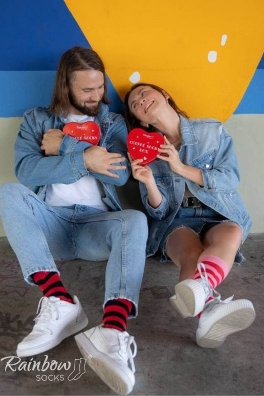 Sokid COUPLE BOX 2 paari Südametega karp Sokid COUPLE BOX 2 paari Südametega karp