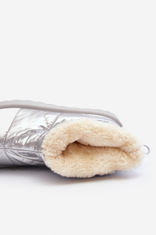 nööpidega lumesaapad   platvormiga Hõbedat värvi Fionia