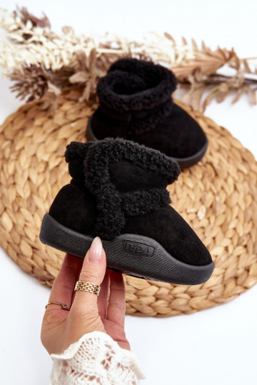 Nööpidega lumesaapad krõpsudega kinnitatav mustad Unitia 2