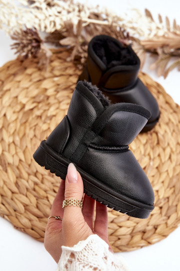 Eko   nööpidega lumesaapad Laste jalanõud mustad Husalta 2