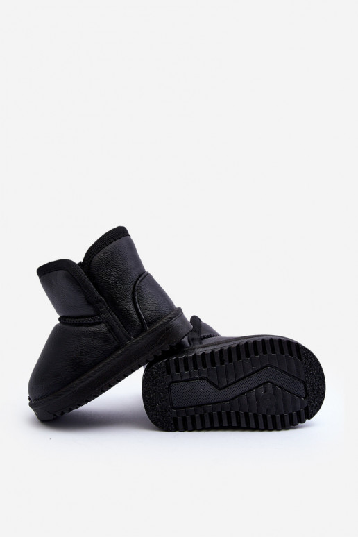 Eko   nööpidega lumesaapad Laste jalanõud mustad Husalta Eko   nööpidega lumesaapad Laste jalanõud mustad Husalta