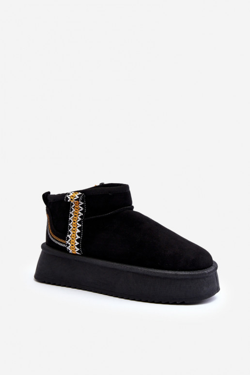 nööpidega lumesaapad platvormiga mustriga mustad Udra nööpidega lumesaapad platvormiga mustriga mustad Udra