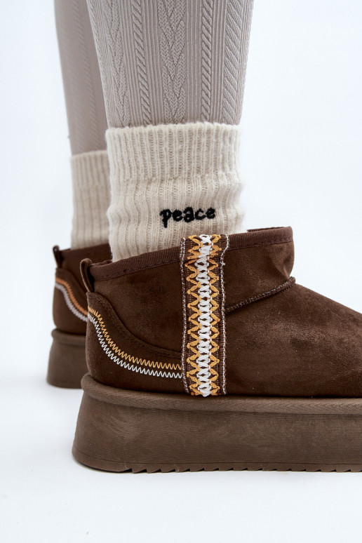 nööpidega lumesaapad platvormiga mustriga khakivärvi Udra nööpidega lumesaapad platvormiga mustriga khakivärvi Udra