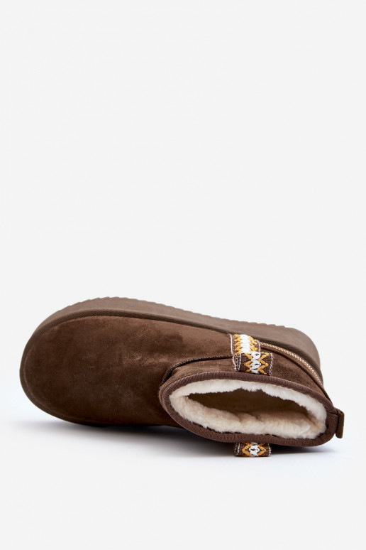 nööpidega lumesaapad platvormiga mustriga khakivärvi Udra nööpidega lumesaapad platvormiga mustriga khakivärvi Udra