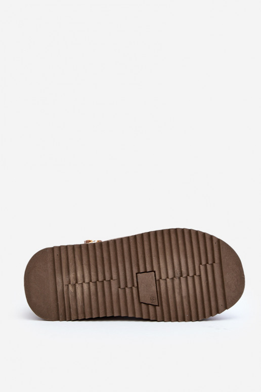 nööpidega lumesaapad platvormiga mustriga khakivärvi Udra nööpidega lumesaapad platvormiga mustriga khakivärvi Udra