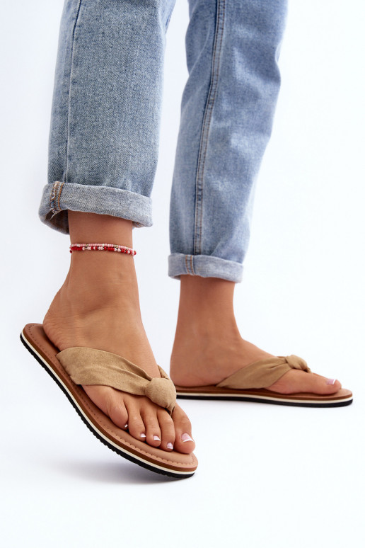 moodsad varbavahe-sandaalid Big Star LL274623 beeži värvi