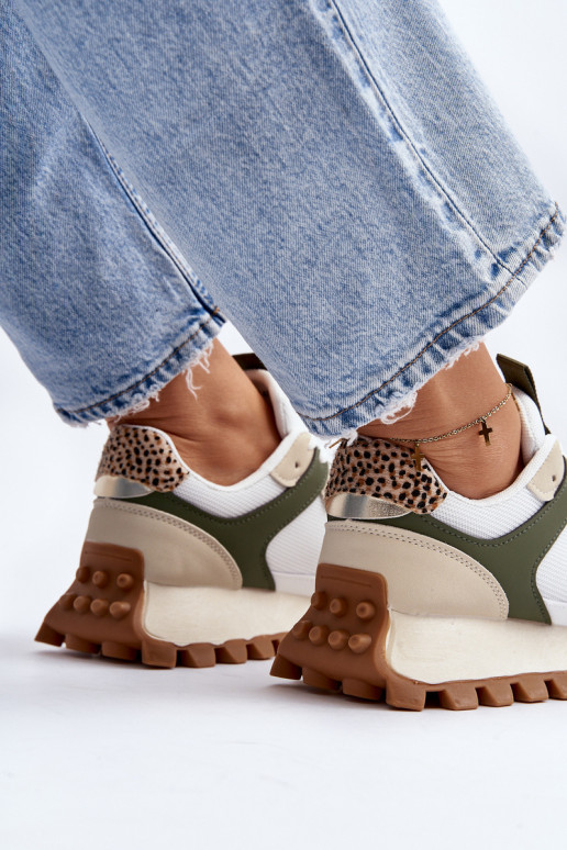 Sneakers tüüpi jalanõud spordijalatsid   beeži värvi-Rohelist värvi Ralita Sneakers tüüpi jalanõud spordijalatsid   beeži värvi-Rohelist värvi Ralita