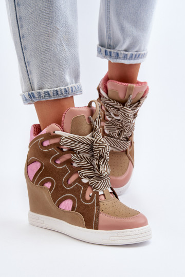 Sneakers tüüpi jalanõud  Tumeroosad värvi Leoppa