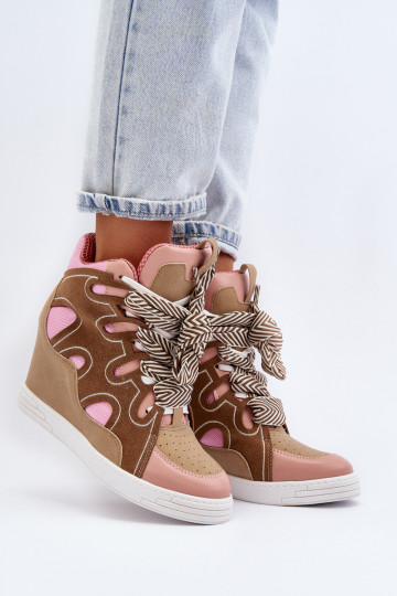 Sneakers tüüpi jalanõud  Tumeroosad värvi Leoppa 2