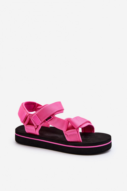 Naistesandaalid platvormiga Lee Cooper LCW-24-05-2750L tumeroosad värvi