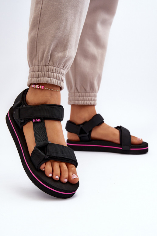 Naistesandaalid platvormiga Lee Cooper LCW-24-05-2751L mustad Naistesandaalid platvormiga Lee Cooper LCW-24-05-2751L mustad