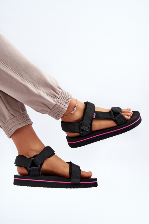 Naistesandaalid platvormiga Lee Cooper LCW-24-05-2751L mustad Naistesandaalid platvormiga Lee Cooper LCW-24-05-2751L mustad