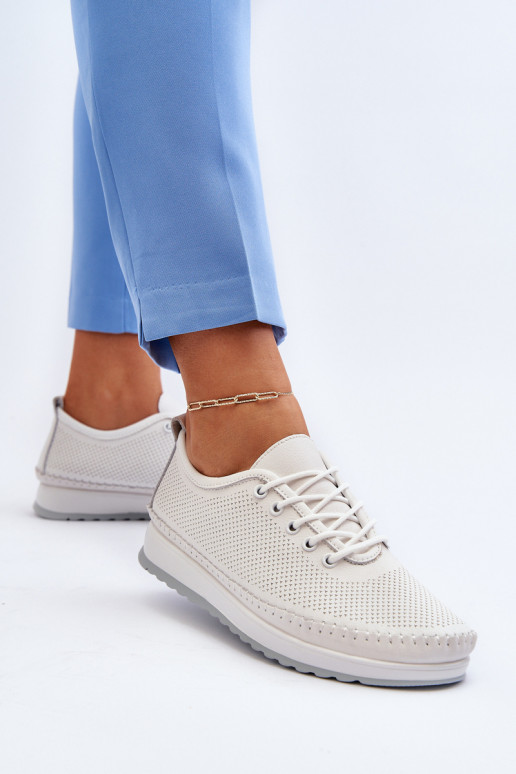 Sportliku stiiliga jalanõud naiste saapad valget värvi Lalnai Sportliku stiiliga jalanõud naiste saapad valget värvi Lalnai