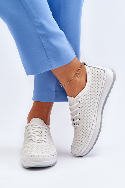 Sportliku stiiliga jalanõud naiste saapad valget värvi Lalnai Sportliku stiiliga jalanõud naiste saapad valget värvi Lalnai