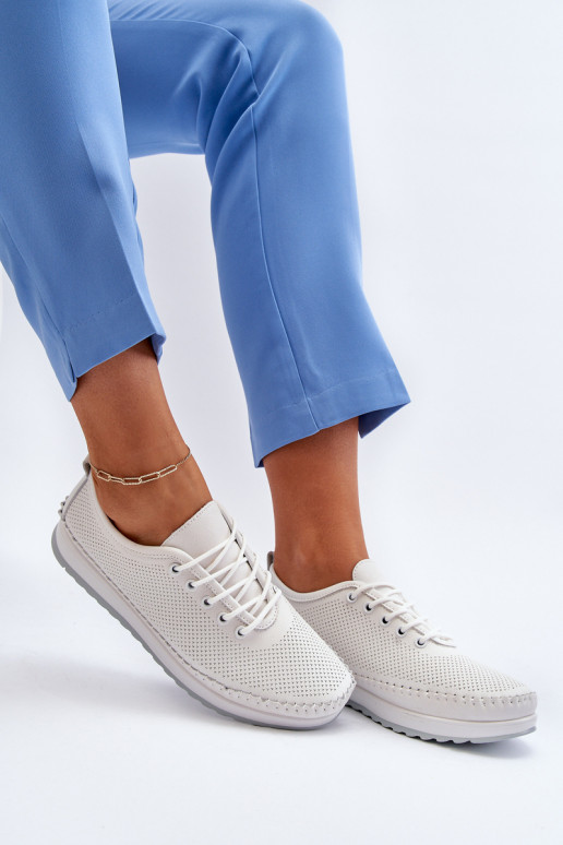 Sportliku stiiliga jalanõud naiste saapad valget värvi Lalnai Sportliku stiiliga jalanõud naiste saapad valget värvi Lalnai