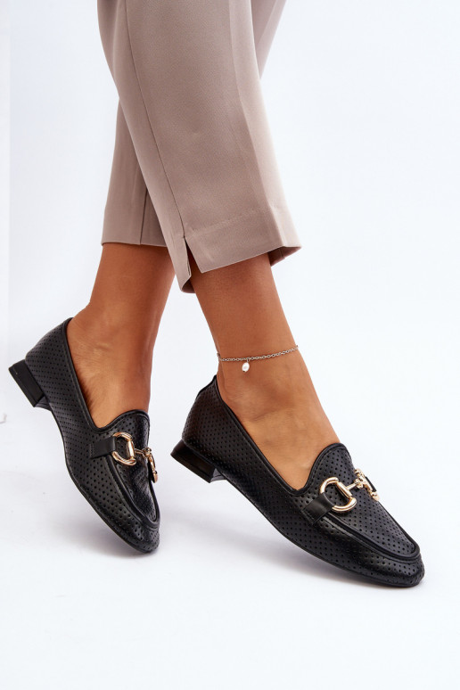 naiste mokassiinid laiade nööridega kaunistustega mustad Iluvana naiste mokassiinid laiade nööridega kaunistustega mustad Iluvana