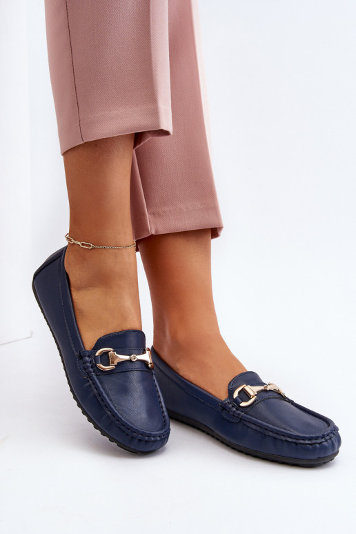 Klassikalise mudeli Mokassiinid Eko   tumesinist värvi Demese