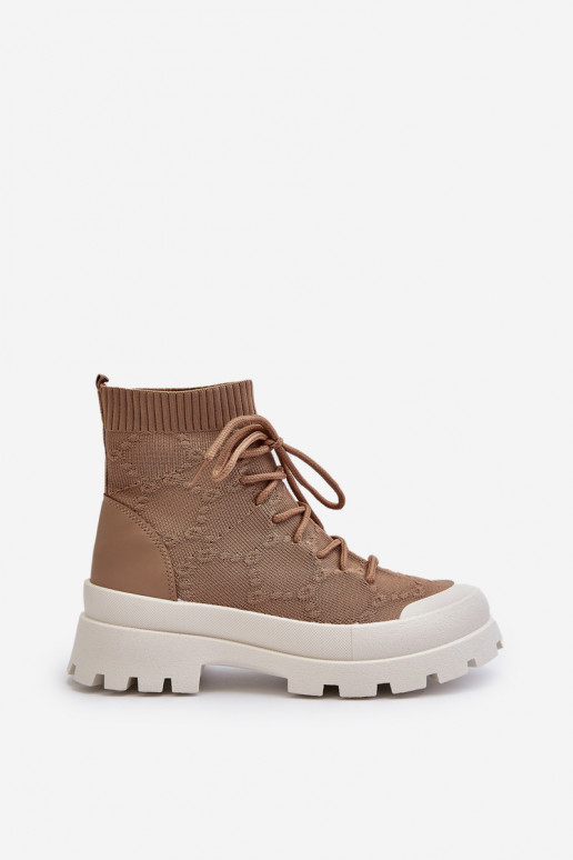 Naiste poolsaapad pruunid värvi Solime Naiste poolsaapad pruunid värvi Solime