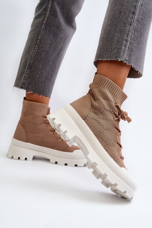 Naiste poolsaapad pruunid värvi Solime Naiste poolsaapad pruunid värvi Solime