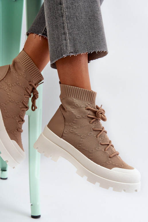 Naiste poolsaapad pruunid värvi Solime Naiste poolsaapad pruunid värvi Solime