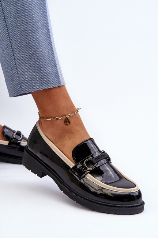 Naistesaapad Mokassiinid S.Barski HY336A mustad Naistesaapad Mokassiinid S.Barski HY336A mustad