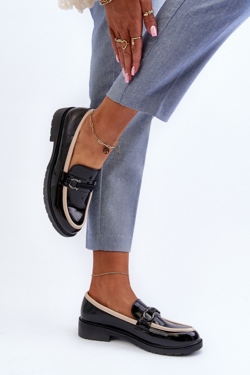 Naistesaapad Mokassiinid S.Barski HY336A mustad Naistesaapad Mokassiinid S.Barski HY336A mustad