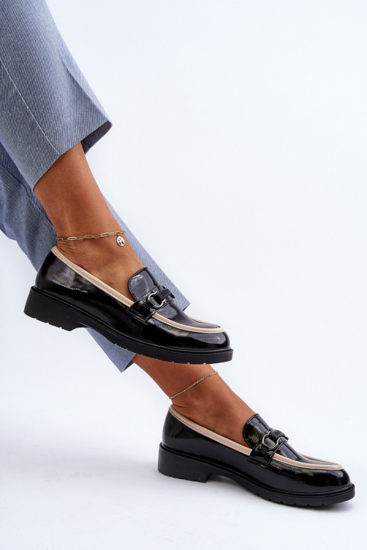 Naistesaapad Mokassiinid S.Barski HY336A mustad Naistesaapad Mokassiinid S.Barski HY336A mustad