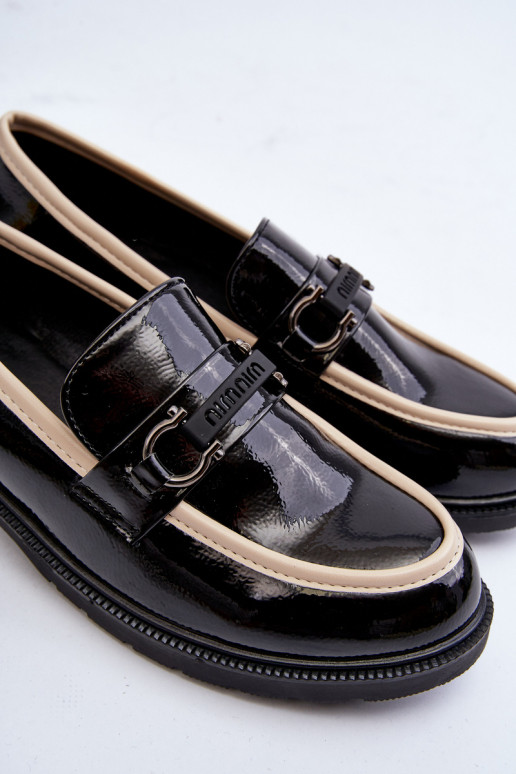 Naistesaapad Mokassiinid S.Barski HY336A mustad Naistesaapad Mokassiinid S.Barski HY336A mustad