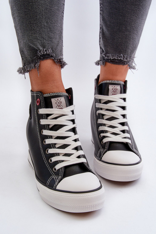 naiste saapad  Cross Jeans NN2R4005 mustad