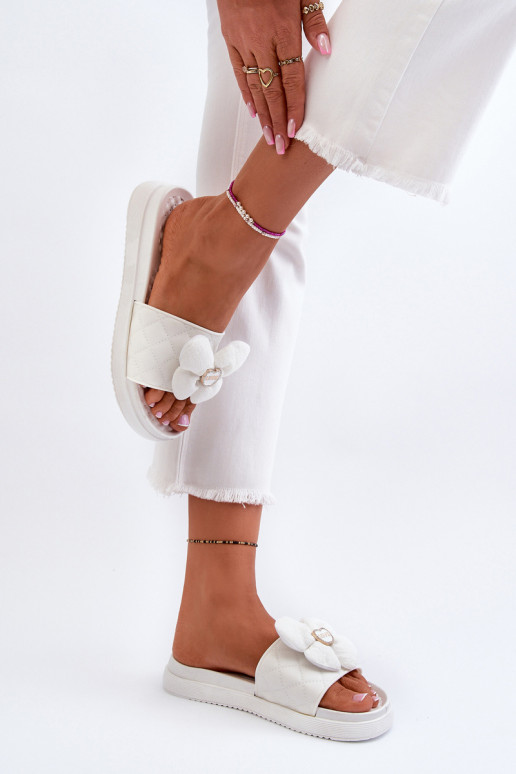 naiste plätud kaunistustegaj Platformie valget värvi Cedrella