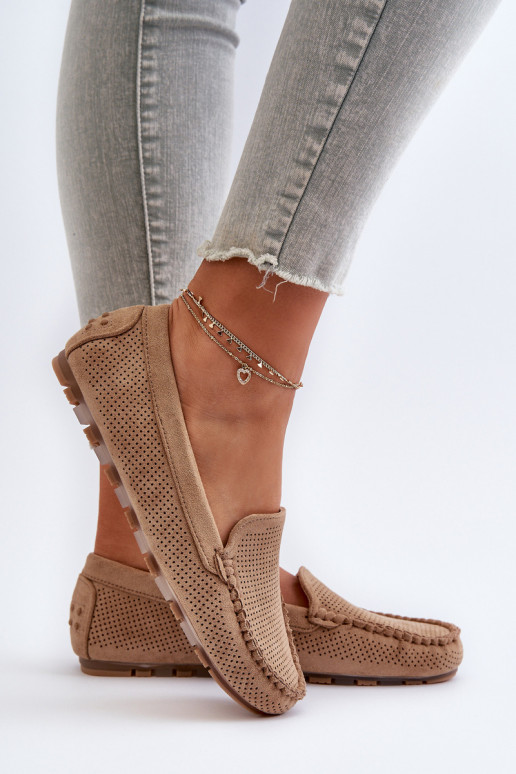 Elegantne mokassinid beeži värvi Ranica