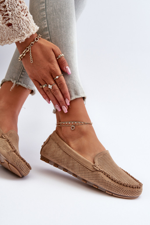 Elegantne mokassinid beeži värvi Ranica