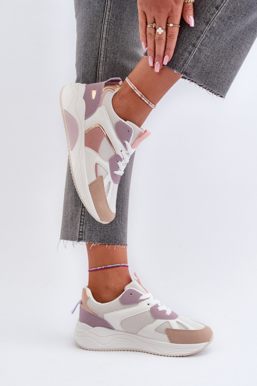 Sneakers tüüpi jalanõud   platvormiga Violetne värv Lenivia Sneakers tüüpi jalanõud   platvormiga Violetne värv Lenivia