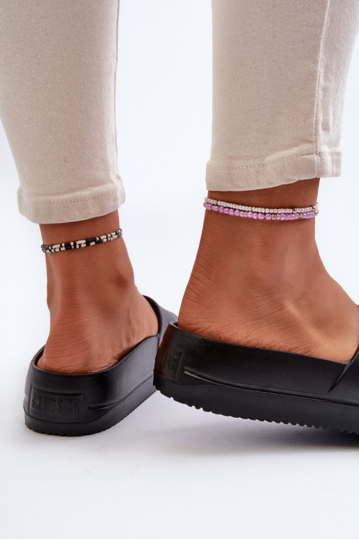 Kerged sussid platvormiga neetide ja pandlaga Big Star NN274A662 mustad Kerged sussid platvormiga neetide ja pandlaga Big Star NN274A662 mustad