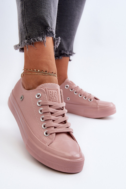 Klassikalise mudeli naiste saapad Big Star NN274291 Tumeroosad värvi