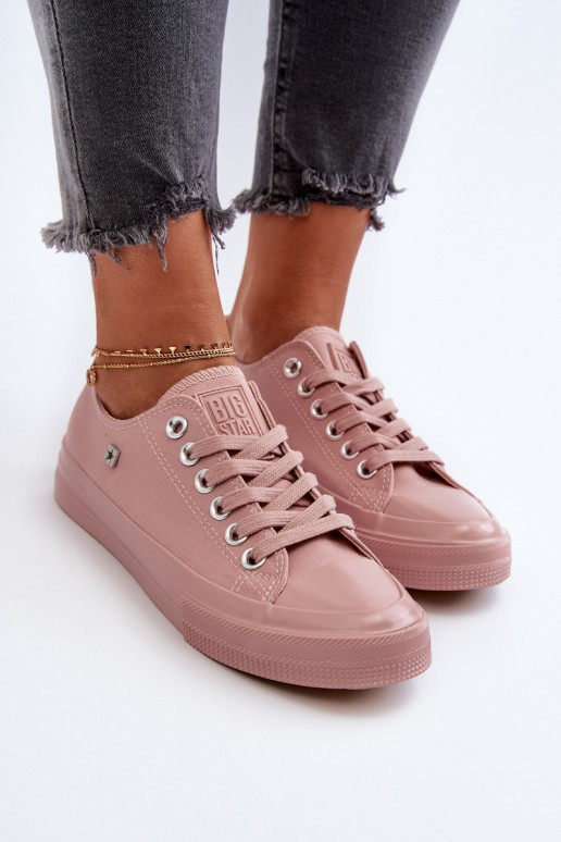 Klassikalise mudeli naiste saapad Big Star NN274291 Tumeroosad värvi