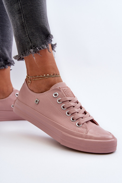 Klassikalise mudeli naiste saapad Big Star NN274291 Tumeroosad värvi