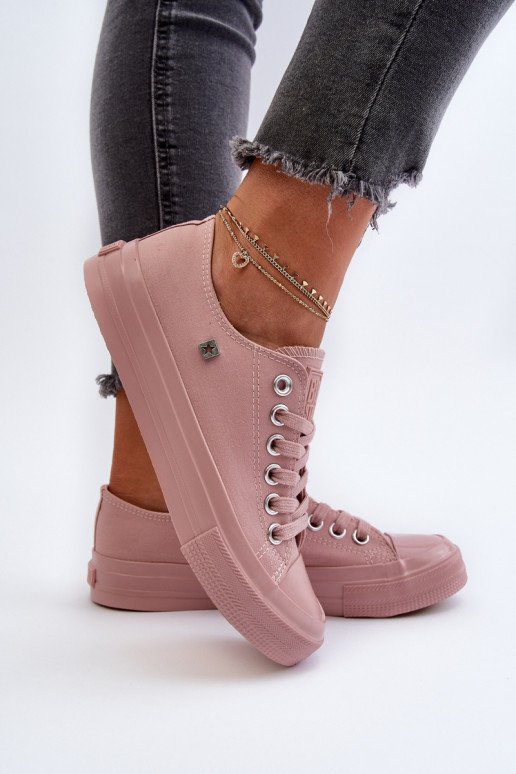 Klassikalise mudeli naiste saapad Big Star NN274291 Tumeroosad värvi