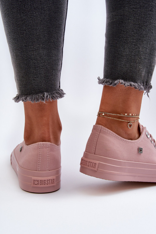 Klassikalise mudeli naiste saapad Big Star NN274291 Tumeroosad värvi