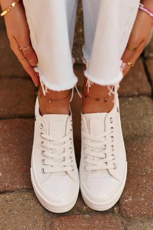 Klassikalise mudeli naiste saapad Big Star NN274285 valget värvi