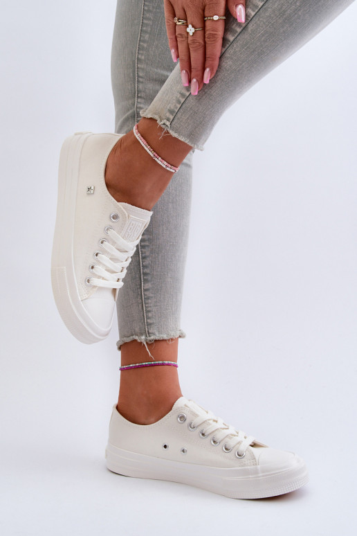 Klassikalise mudeli naiste saapad Big Star NN274285 valget värvi