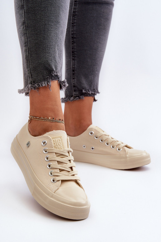 Klassikalise mudeli naiste saapad Big Star NN274286 beeži värvi